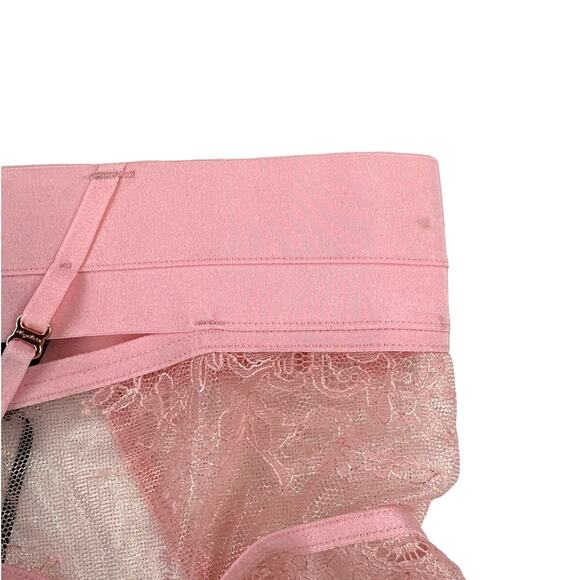 Honey Birdette - Belinda Suspender Belt in Candy Pink - Picture 2 of 5